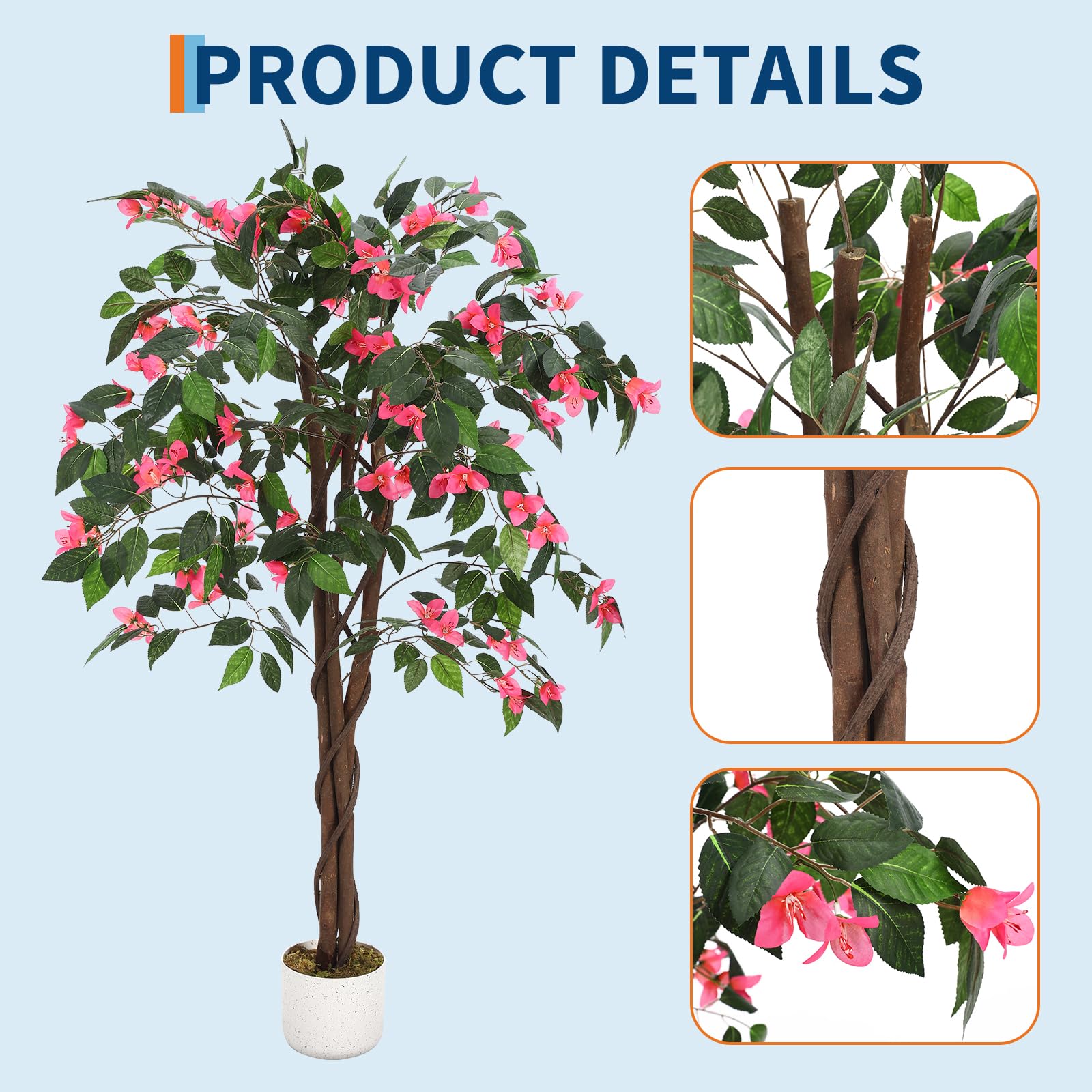 Arbuste artificiel de bougainvillier polyvalent