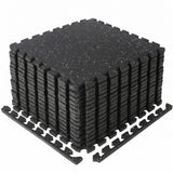 Garvee Suelo Protector para Gimnasio de Espuma EVA con 12 Piezas Encastrables de 1.9 cm Blanco