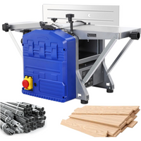 Garvee Cepilladora de Banco 1250W, Regruesadora de Carpintería con Velocidad de 8000 rpm, Ancho de Corte 204mm para Madera Dura y Blanda, Alta Precisión y Bajo Polvo