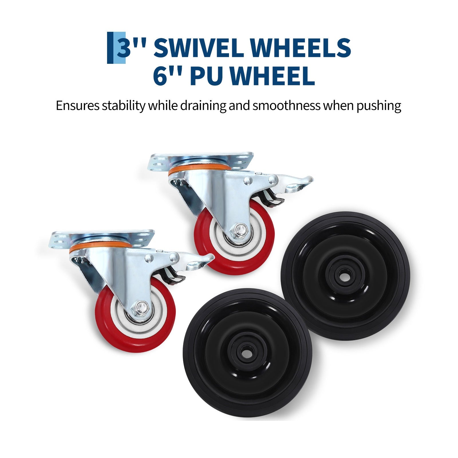 Garvee Tanque de Drenaje de Aceite Eléctrico de 20 Galones de Acero y Plástico 110V, Tanque de Hierro con Mango Plegable y Ruedas Giratorias, Duradero y Fácil de Usar para Coches y Camiones