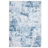 Garvee Alfombra sala estar suave lavable máquina Garvee moderna abstracta 120x170cm azul claro 1300gsm 100% poliéster 450gsm felpa perla base lavable plegable - Azul