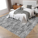 Garvee Alfombra moderna 200x290cm gris salon dormitorio oficina comedor lavable antideslizante tejido suave - Gris