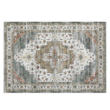 Garvee Teppich Vintage Orientalisch Waschbar Rutschfest Kurzflorig Polyester Pflegeleicht Fleckenabweisend Camel Green 240x340cm Wohnzimmer - Verde Camello