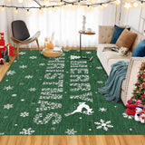 Garvee Alfombra De Navidad Para Sala, Antideslizante, Lavable, Microfibra Suave, 200x290 cm, Verde - Verde