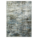 Garvee Alfombra Moderna Abstracción Rutschfest & Pflegeleicht Algodón Suave & Resistente Azul Gris para Salón y Dormitorio - Azul & Gris