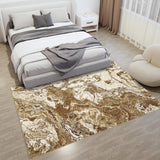 Garvee Tapete decorativo 120x170 cm de Terciopelo Perlado Antideslizante y Plegable de Textura Suave para Pies de Cama Café - Café