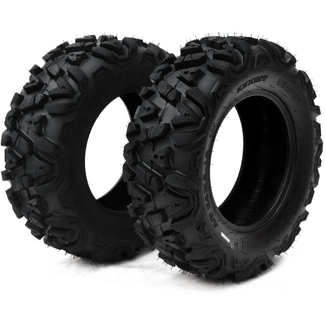 Juego de 2 Neumáticos ATV/UTV 22x10-10, Llantas Todoterreno de 6 Capas (6PR), Neumáticos Tubeless para Quad y Buggy, Diseño de Tracción para Barro, Arena, Nieve y Rocas, Garvee AT22x10-10
