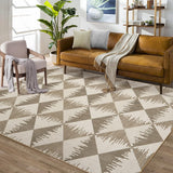 Garvee Teppich Wohnzimmer 120x170cm rutschfest waschbar polypropylen kurzflor beige wohnzimmer schlafzimmer kinderzimmer - Beige