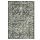 Garvee Tapis De Salon Lavable Antidérapant Moderne En Laine Synthétique Pour Chambre Et Bureau, Design Abstrait Neutre, Fin Et Doux - Marrón verdoso