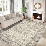 Garvee Alfombra Perlfleece 100% Poliéster Plegable Lavable Diseño Cuadros Irregulares Beige-Marrón Para Salón Cocina - Beige & Marrón