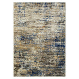 Garvee Teppich Moderno Rectangular Azul/Camel, Bajo Pelo, Antideslizante, 200x290 cm, Ideal Para Salón Y Dormitorio - Camello Azul
