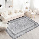 Garvee Alfombra Corredera de 350g, 100% Poliéster, Imitación Cachemira, Antideslizante y Lavable, Larga, Gris, para Pasillo y Cocina - Gris