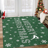 Garvee Alfombra de Navidad verde antideslizante lavable microfibra suave para sala, dormitorio, oficina, 120x170cm - Verde