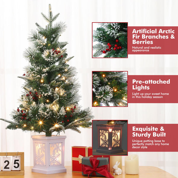 Base de luces para árbol de Navidad con 78 LED preinstalados