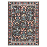 Garvee Alfombra Vintage Boho Antideslizante Pelo Corto Lavable A Máquina Para Salón 240x340cm Marrón Rojizo - Rojizo marrón