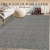 Garvee Teppich Abstract Design Antideslizante Suave Duradero Poliéster Gris 200x290cm Salón Dormitorio - Tono Gris