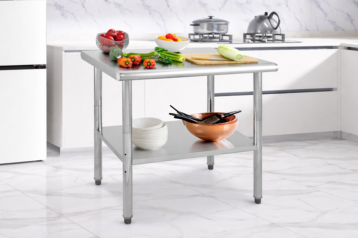 Mesa de trabajo de acero inoxidable GARVEE