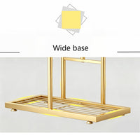 Garvee Soporte para Plantas de 6 Niveles en Metal, Estantería Compacta de Esquina para Macetas en Interior y Exterior, Dorado