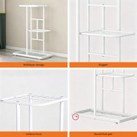 Garvee Estantería para Plantas de 6 Niveles en Metal, Soporte Multicapa de Esquina para 7 Macetas en Interior y Exterior, Blanco
