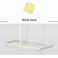 Garvee Estantería para Plantas de 6 Niveles en Metal, Soporte Multicapa de Esquina para 7 Macetas en Interior y Exterior, Blanco