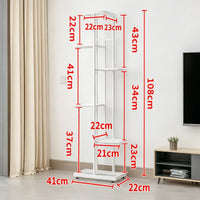 Garvee Estantería para Plantas de 6 Niveles en Metal, Soporte Multicapa de Esquina para 7 Macetas en Interior y Exterior, Blanco