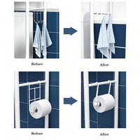 Garvee Estante de Almacenamiento sobre Inodoro de 3 Niveles, Estantería de Baño de Acero Inoxidable, Organizador de WC Resistente y Anticorrosivo, Blanco