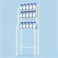 Garvee Estante de Almacenamiento sobre Inodoro de 3 Niveles, Estantería de Baño de Acero Inoxidable, Organizador de WC Resistente y Anticorrosivo, Blanco