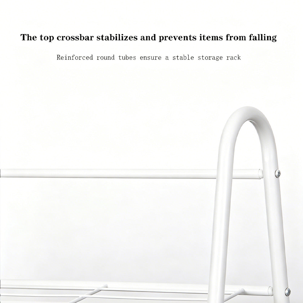 Garvee Soporte para Plantas Metálico de 3 Niveles, Estantería de Escalera Multifuncional para Interior y Exterior 63x31x69 cm Blanco