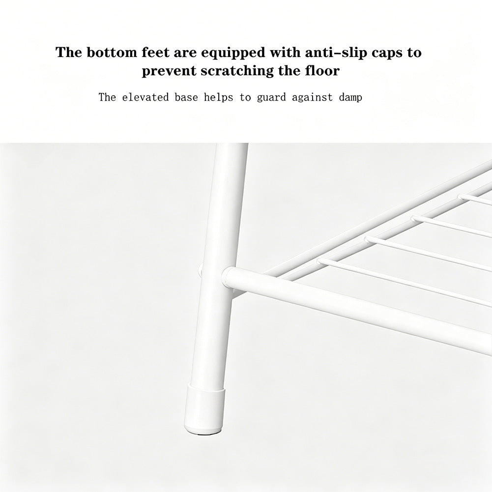 Garvee Soporte para Plantas Metálico de 3 Niveles, Estantería de Escalera Multifuncional para Interior y Exterior 63x31x69 cm Blanco