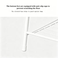 Garvee Soporte para Plantas Metálico de 3 Niveles, Estantería de Escalera Multifuncional para Interior y Exterior 63x31x69 cm Blanco