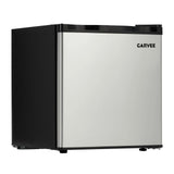 Garvee Mini Frigorífico Compacto de 45 L con Puerta de Acero Inoxidable, Compresor Silencioso de Menos de 40 dB, Estantes de Vidrio Extraíbles y Control de Temperatura Ajustable, para Dormitorio y Oficina