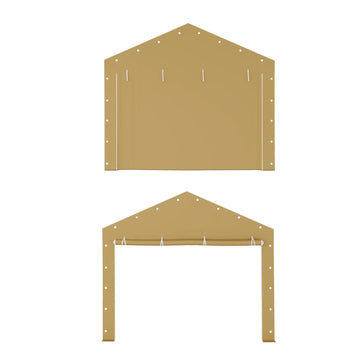 Garvee Puerta Enrollable de Cochera Solo Tela Sin Estructura, Proteccion Solar e Impermeable 160G con Cuerdas, 300x600 cm Amarillo