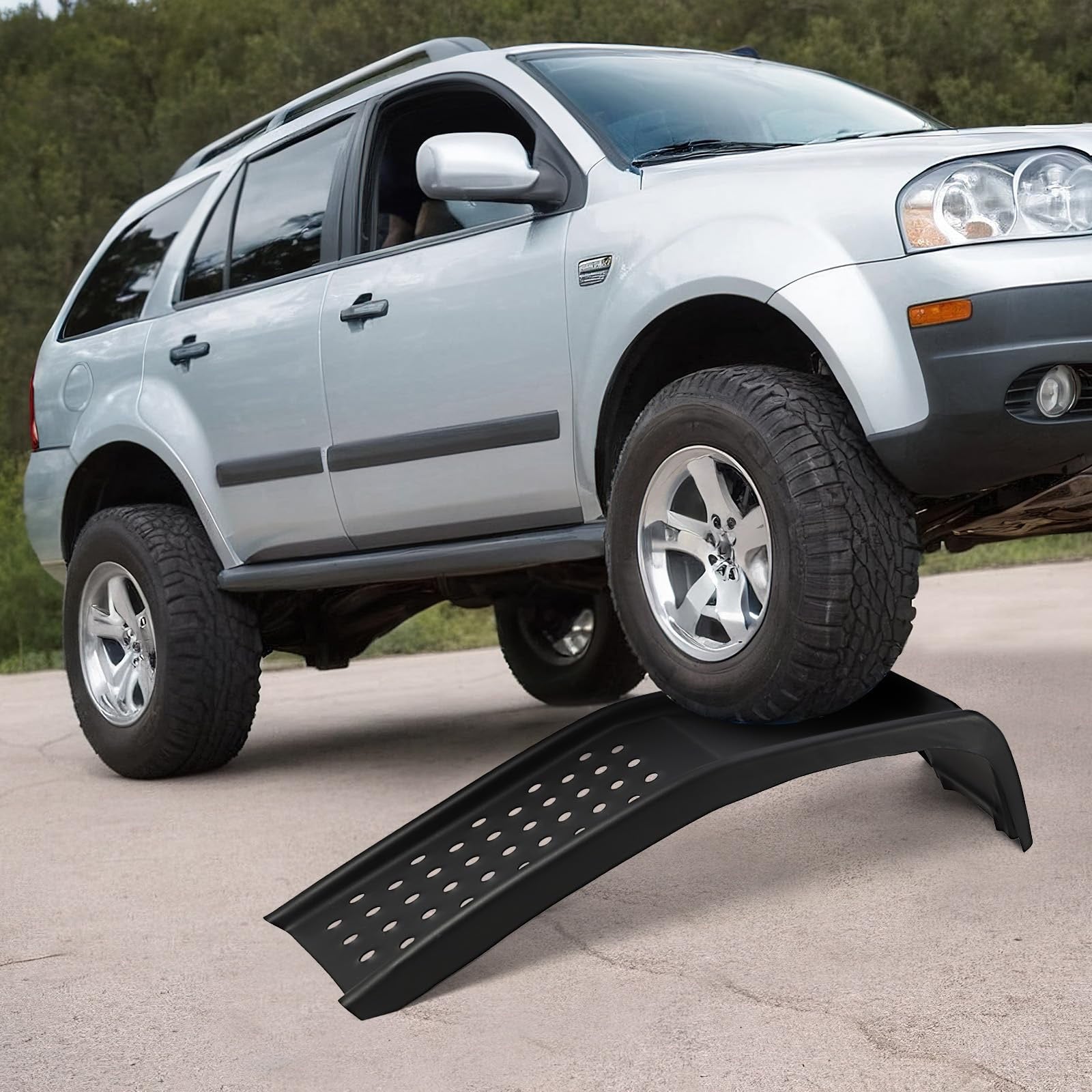 Garvee Juego de Rampas de Elevación para Coche 4 Toneladas de Acero Resistente y Antideslizante para Taller y Garaje
