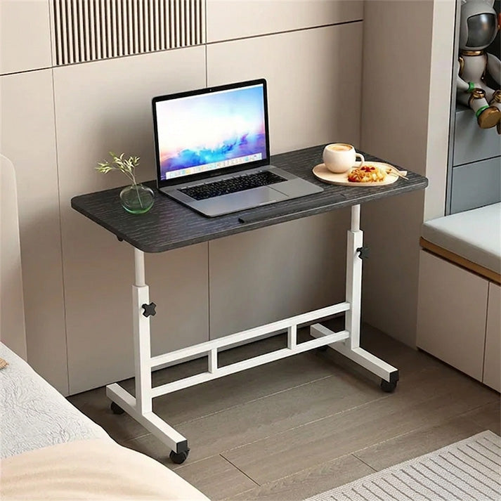 Garvee Escritorio Ajustable De Pie Con Ruedas, Altura 65-87cm, Superficie Inclinable, Acero Resistente, Móvil Para Oficina Y Hogar, 60x40cm/80x40cm, Negro