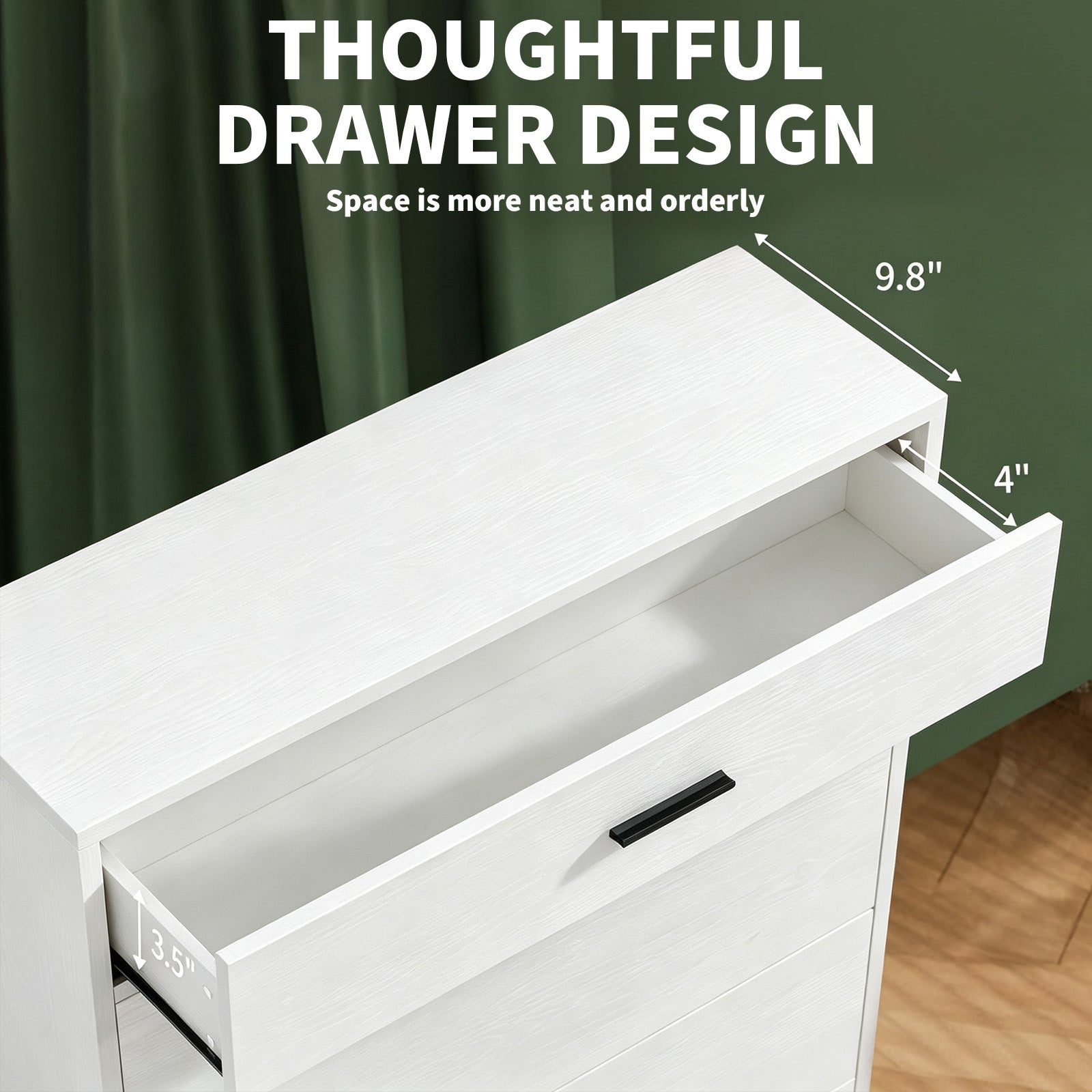 Garvee Mueble Zapatero Estrecho para Entrada con 2 Cajones Abatibles y 1 Cajón Superior Estantes Ajustables Sistema Antivuelco MDF Blanco