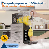 Garvee Máquina de Granizados y Sorbete 1,9L - Granizadora Doméstica Profesional de 5 Programas para Cocina, Fiestas y Cócteles - Preparación Rápida RapidChill