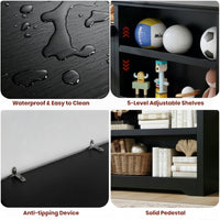 Garvee Estantería De Almacenamiento Ajustable Para Hogar Y Oficina, Diseño Clásico, Madera MDF, Resistente Y Versátil