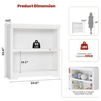 Garvee Estantería MDF Sin Puertas Resistente Fácil Montaje Versátil Para Hogar Diseño Liso