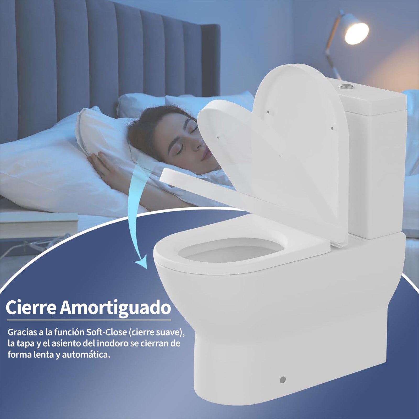 Garvee Tapa de Inodoro con Cierre Suave y Desmontaje Rápido, Asiento de WC en Polipropileno Ultra Resistente con Adaptador Infantil