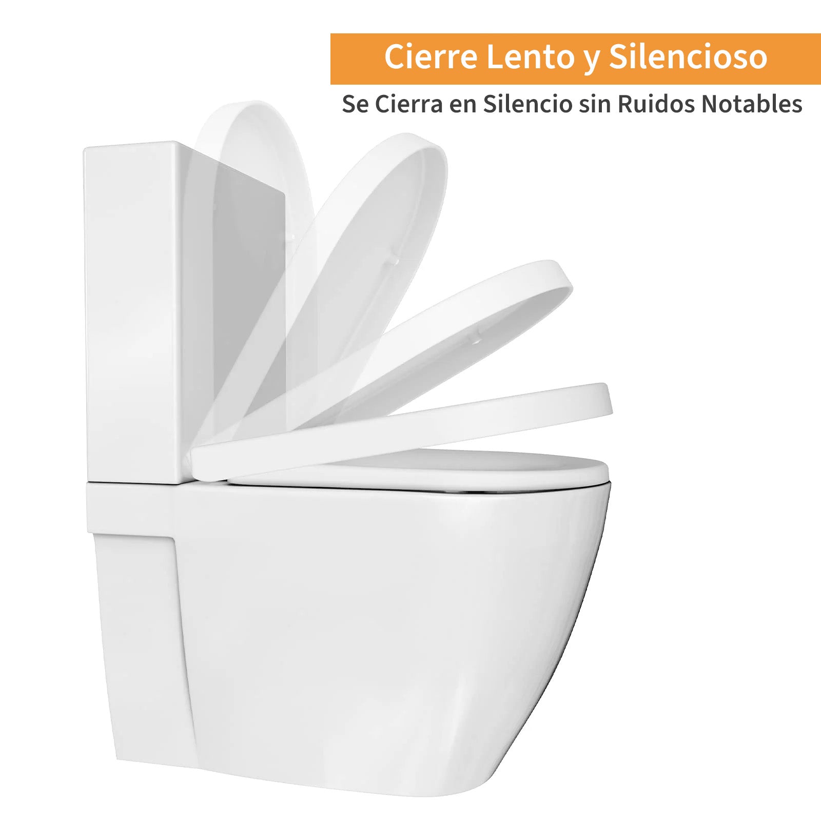 Garvee Tapa de Inodoro con Cierre Suave y Desmontaje Rápido, Asiento de WC en Polipropileno Ultra Resistente con Adaptador Infantil