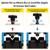 Garvee Máquina de Pelacables para Reciclaje de Cobre 1,5-25 mm Pelacables Eléctrico Automático 18 m/min de Aleación de Aluminio con Cuchilla de Acero Uso Profesional