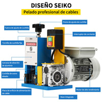 Garvee Máquina de Pelacables para Reciclaje de Cobre 1,5-25 mm Pelacables Eléctrico Automático 18 m/min de Aleación de Aluminio con Cuchilla de Acero Uso Profesional