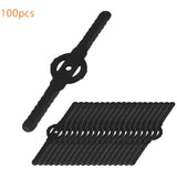 Garvee 100 Piezas Cuchillas de Repuesto para Cortabordes Plástico Robusto Compatible Jardín Exteriores Rote - Negro