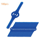 Garvee 100 Piezas Cuchillas de Repuesto para Cortabordes Plástico Duradero Flexible y Resistente Jardinería - Azul