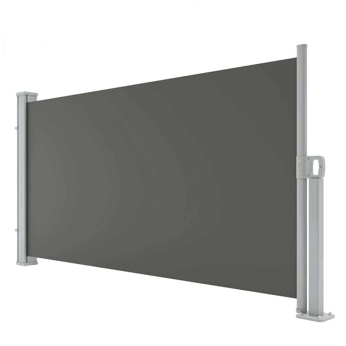 Garvee Toldo Lateral Retráctil de 180x350 cm Pantalla de Privacidad de Exterior Gris para Jardín y Terraza