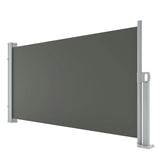 Garvee Toldo Lateral Retráctil de 180x350 cm Pantalla de Privacidad de Exterior Gris para Jardín y Terraza - Gris