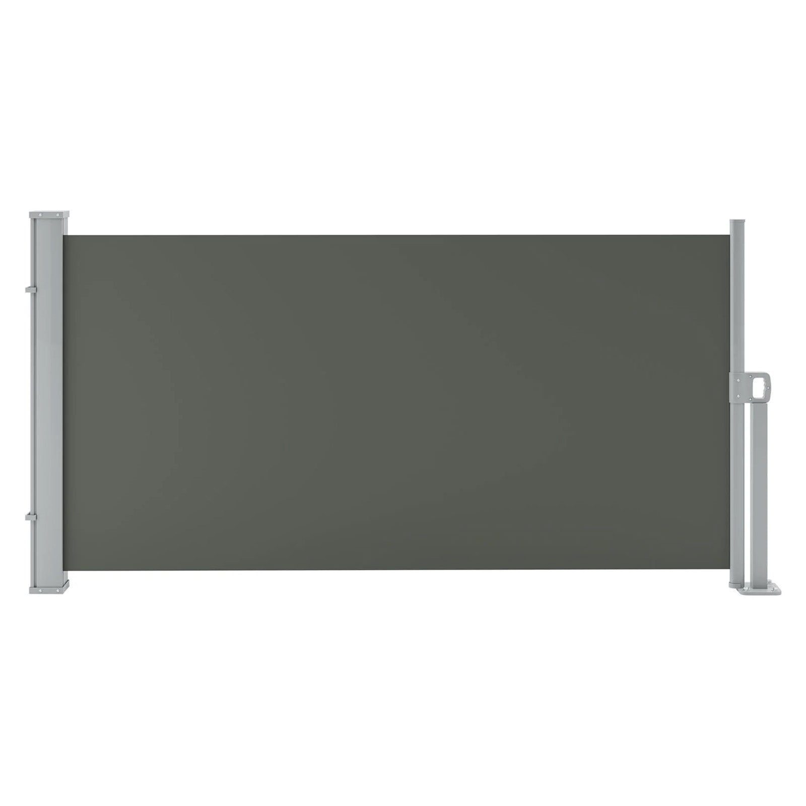 Garvee Toldo Lateral Retráctil de 180x350 cm Pantalla de Privacidad de Exterior Gris para Jardín y Terraza