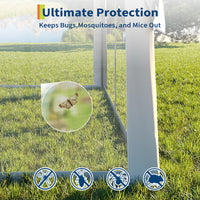 Garvee Cenador Plegable 3x3m con Mosquitera y Doble Techo, Carpa Pop-Up Impermeable UV50+ de Acero para Jardín y Terraza Azul Marino y Gris