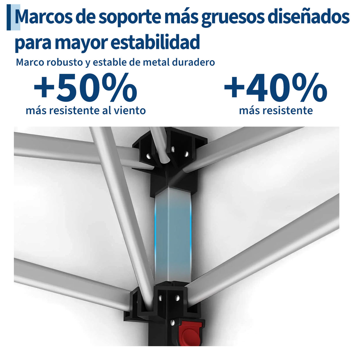 Garvee Pabellón Plegable de 3x6 m con 6 Paredes Laterales y Ventanas Catedral, Carpa Impermeable para Eventos y Jardín, Altura Ajustable de 3,2 m, Blanco