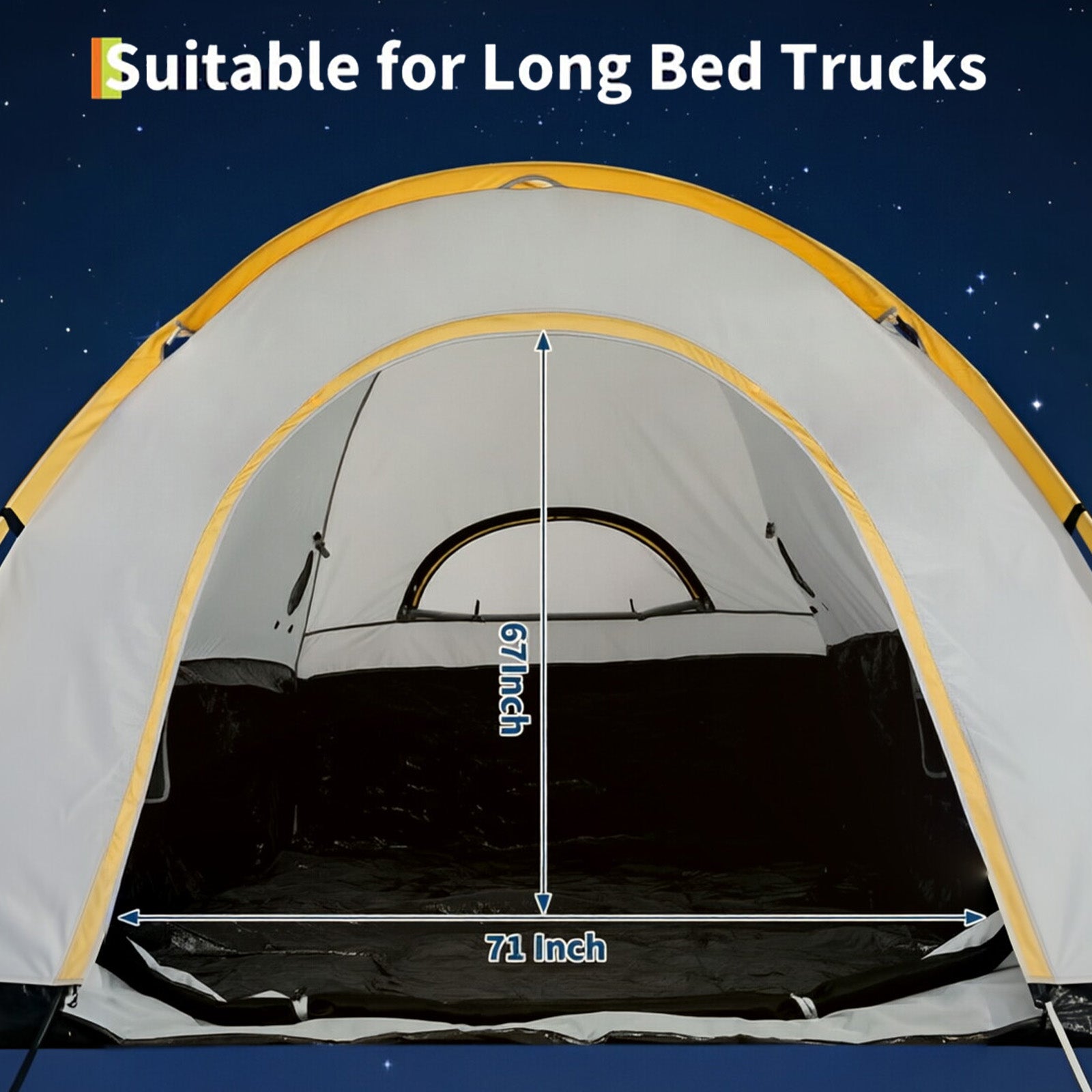 Garvee Tienda de Campaña para Cama de Camioneta de Gran Tamaño con Toldo de Oxford Impermeable